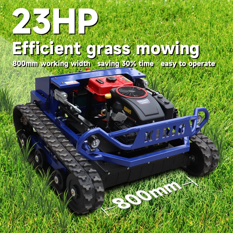 RC  Mower 800mm Steel Deck  EPA/CARB Certified | Slope Mowing & Ditch Cleaning,45° Slope Adaption for Home & Orchard |