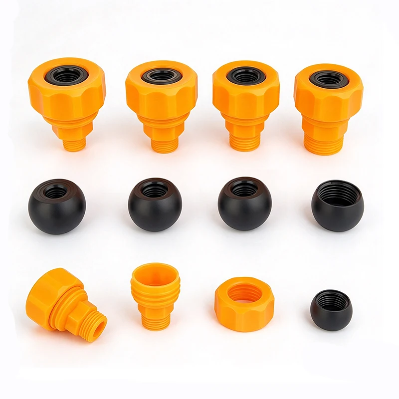 155 Series PP Plastic Adjustable Swivel Ball Joint, Universal Spherical Nozzle Base, Industrial Spray Cleaning Nozzle Fitting