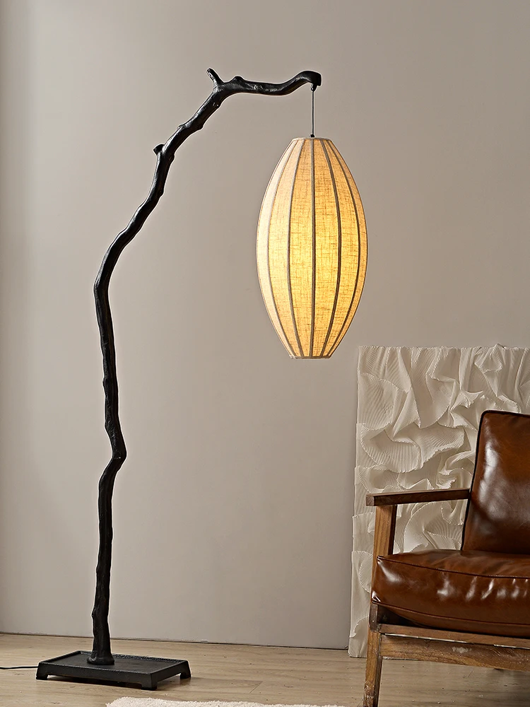 

Floor lamp, living room bedroom designer wabi-sabi wind branches branches trunk, new Chinese retro zen floor lamp