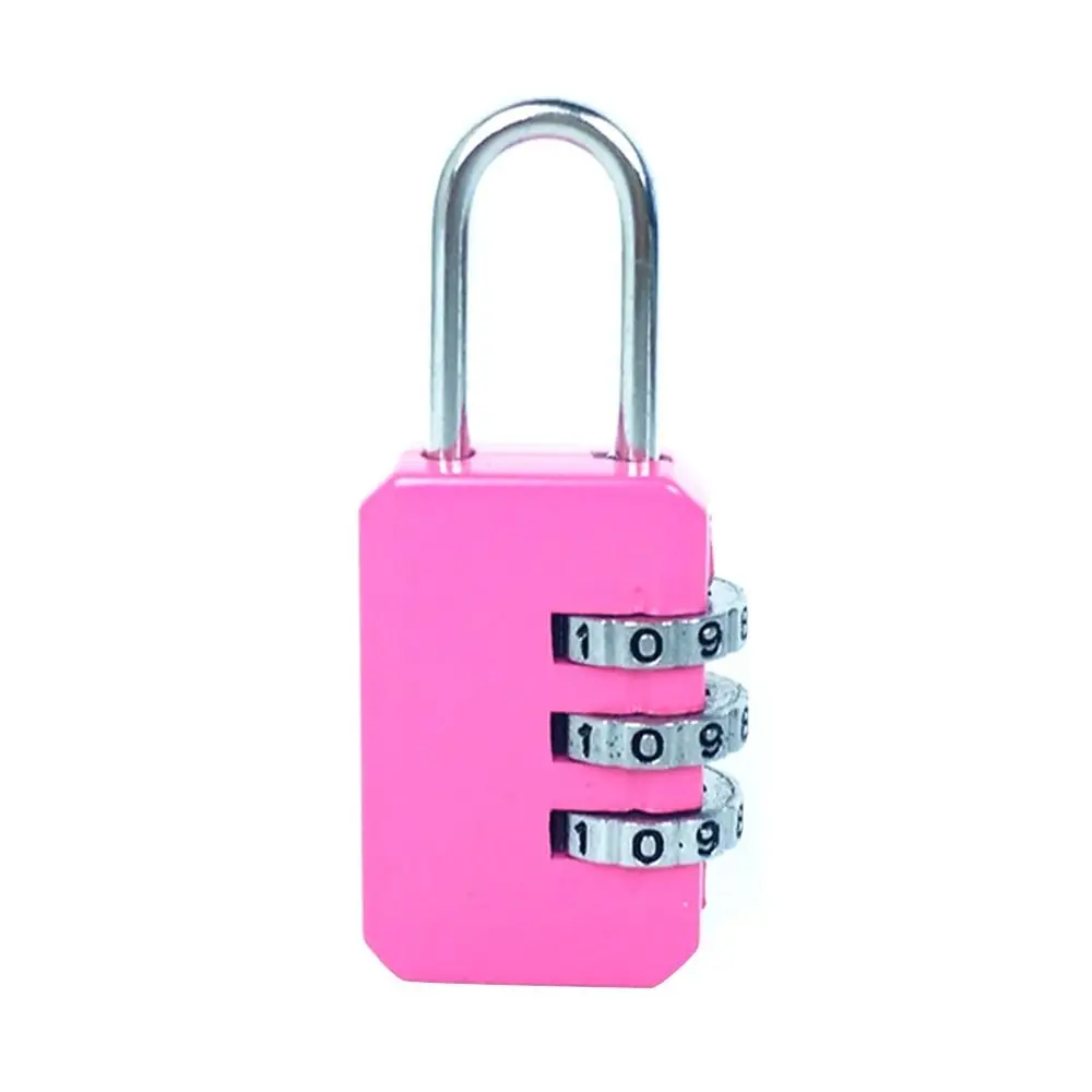 Security Code Lock Combination Lock Luggage Padlock Dormitory Cabinet  Lock 3 Digit Password Lock Backpack Zipper Lock