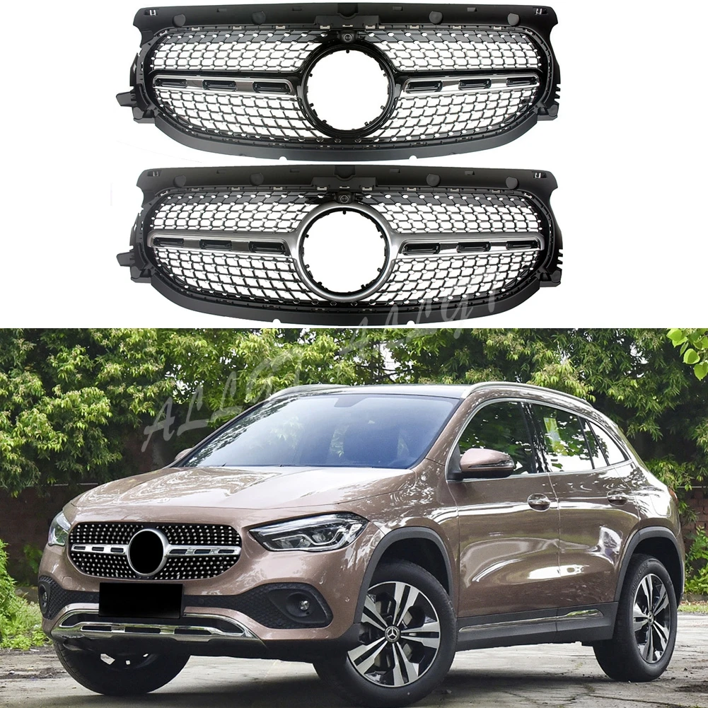 

Car Front Racing Billet Bumper Grille Upper Facelift Grill For Mercedes-Benz H247 GLA Class 2021 General Version Diamond