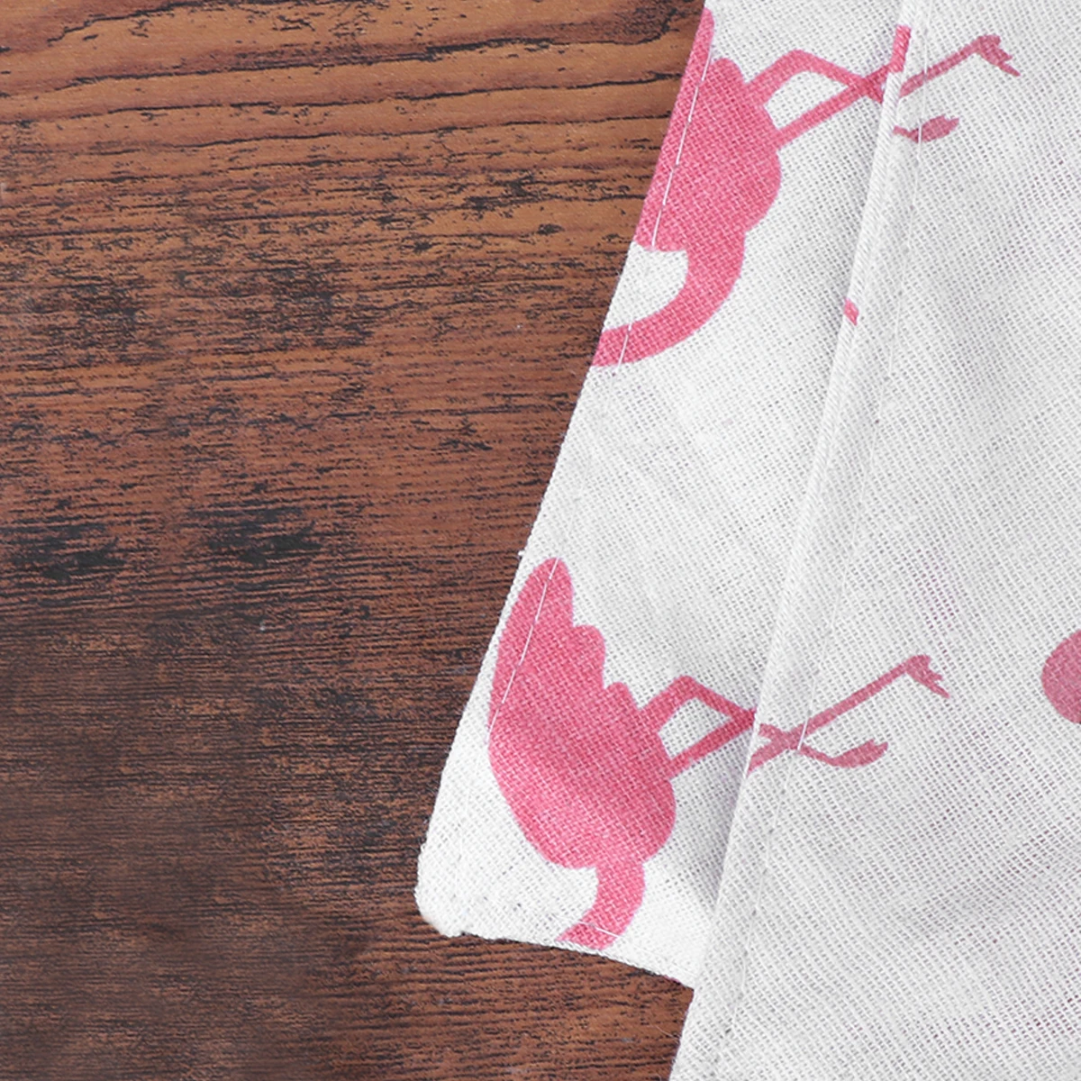 

Cotton Linen Table Runner Hawaiian Flamingo Design Tassel Decor Wedding Party Birthday Decoration Tropical