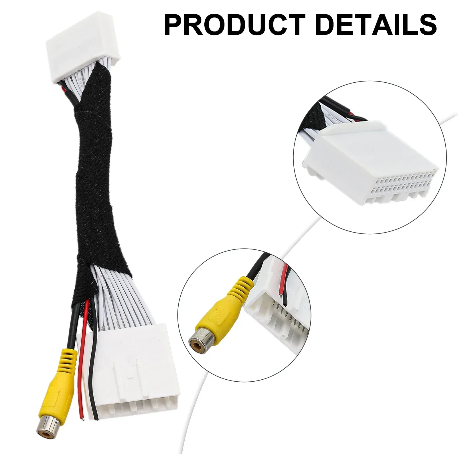 01     1Pcs Car Rear View Back Up Camera Video Input Cable For Mazda CX-5 Adapter Cable Adapter Wiring Connector Car Accessories