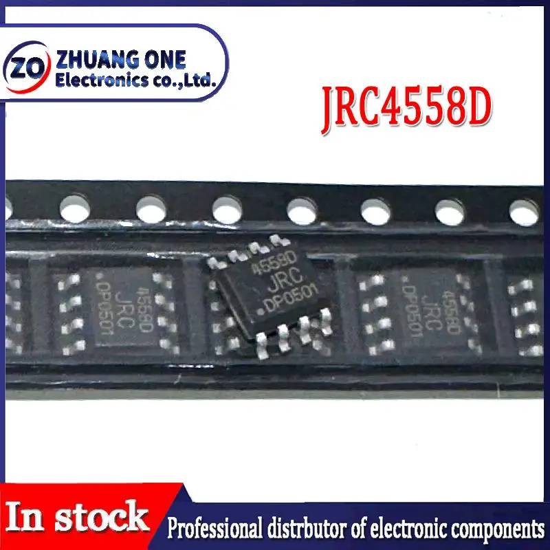 20pcs/lot JRC4558D SOP-8 NJM4558D SOP 4558 SMD 4558D JRC44558 In Stock