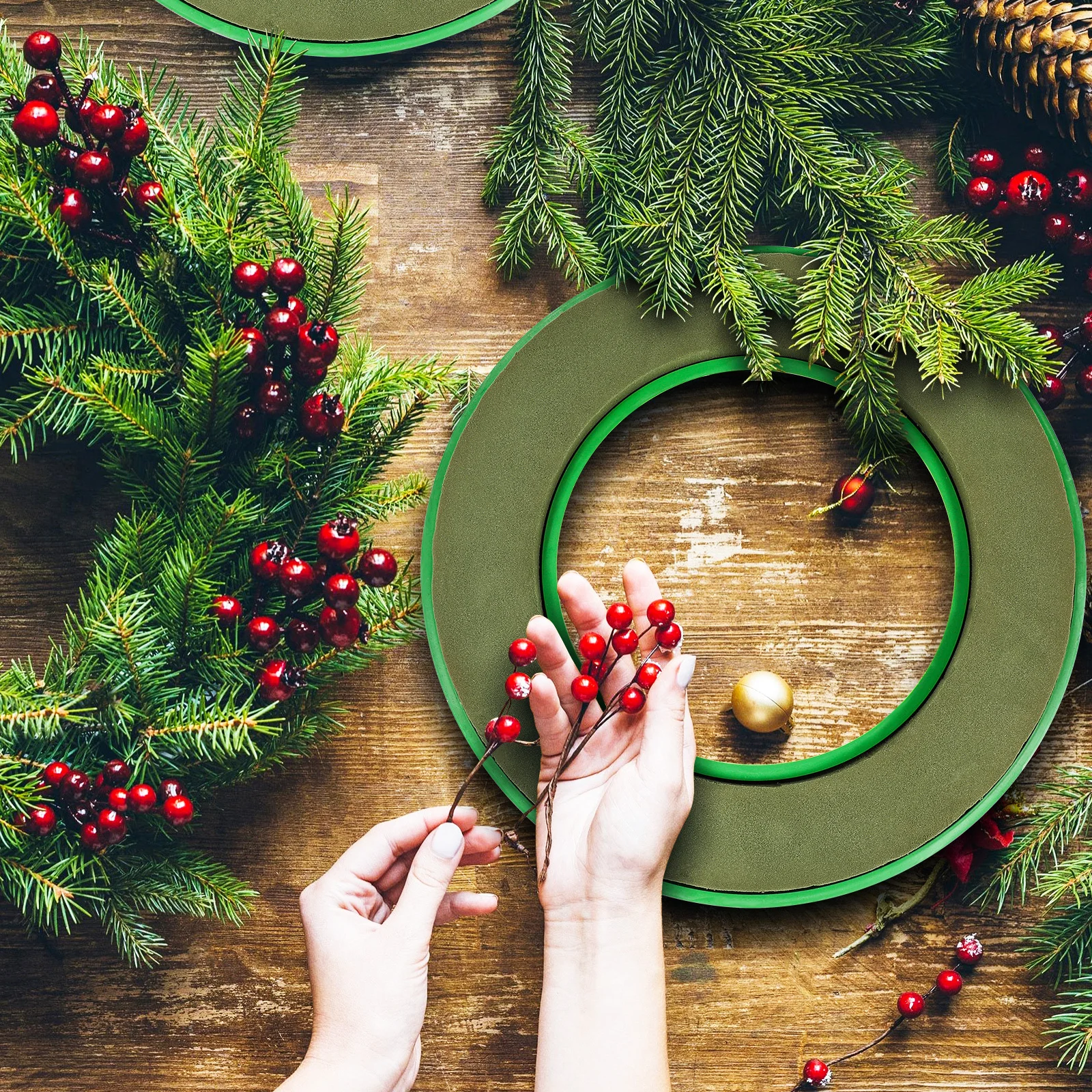 

Suction Cup Flower Foam Ring Wedding Party Decoration Wreath Base Holder DIY Christmas Wreath Accessory Plastic Sponge