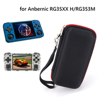 Hard Carrying Case Anti-Scratch Hardshell Case with Mesh Bag Travel Carry Bag for Anbernic RG35XX H/RG353M Handheld Game Console