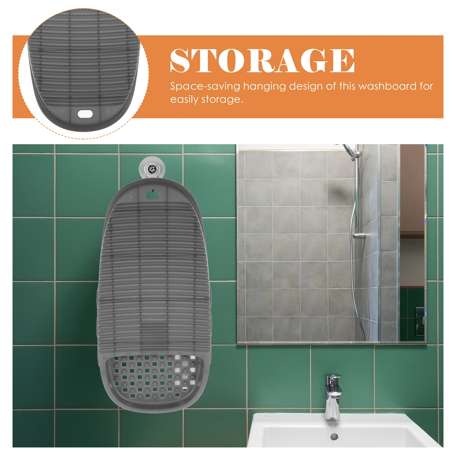 

Washboard Laundry Boards for Handwashing Household Plastic Portable Clothes Washer