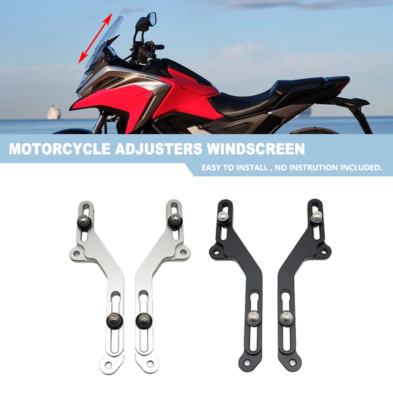 

2022 Fit For HONDA NC750X Windscreen Adjusters Airflow Adjustable Windscreen Wind Bracket NC750 X NC 750X 2021 Motorcycle