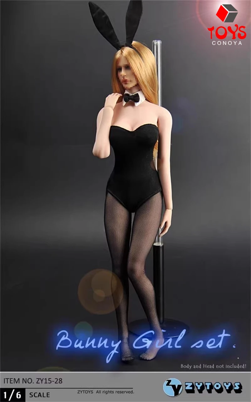 ZYTOYS ZY15-28 1/6 lapin vêtements fille sous-vêtements serrés bas ensemble modèle adapté 12 ''femme soldat figurine corps poupées