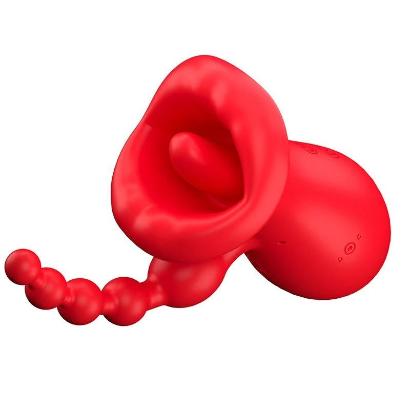 Multi-function Licking Bead Design Women Intimate Stimulator