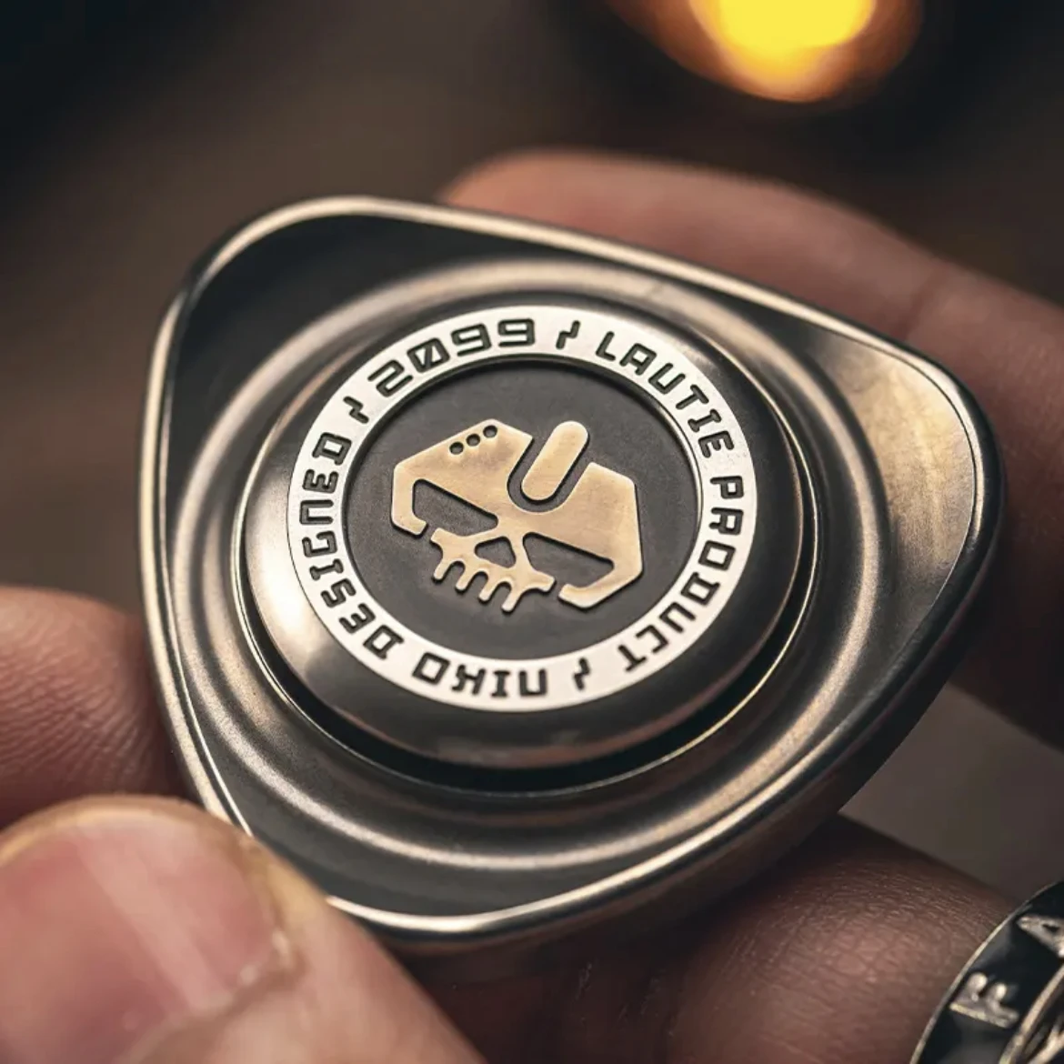

LAUTIE ROC Mini Pocket Fidget Spinner Slider EDC Toys Металлические антистрессовые сенсорные игрушки СДВГ Компактный размер