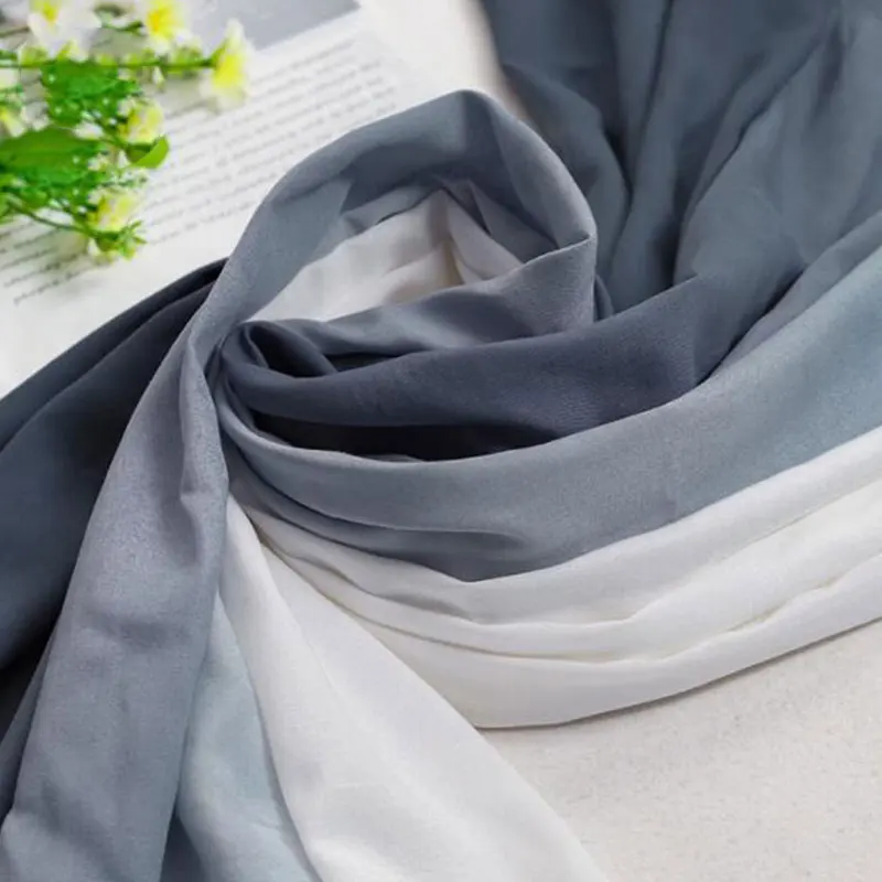 Cotton Linen Gradient Fabric Soft Ancient Style Cloth for DIY Sewing Scarf Hanfu Dress Comfortable Light Material by Half Meter