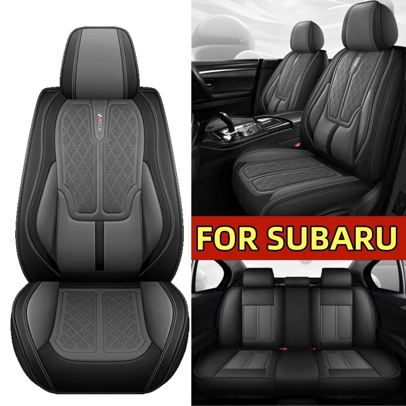 

FOR SUBARU Car seat cover high-end PU leather wear-resistant waist comfort full set 5-seat full wrap seat cover four seasons