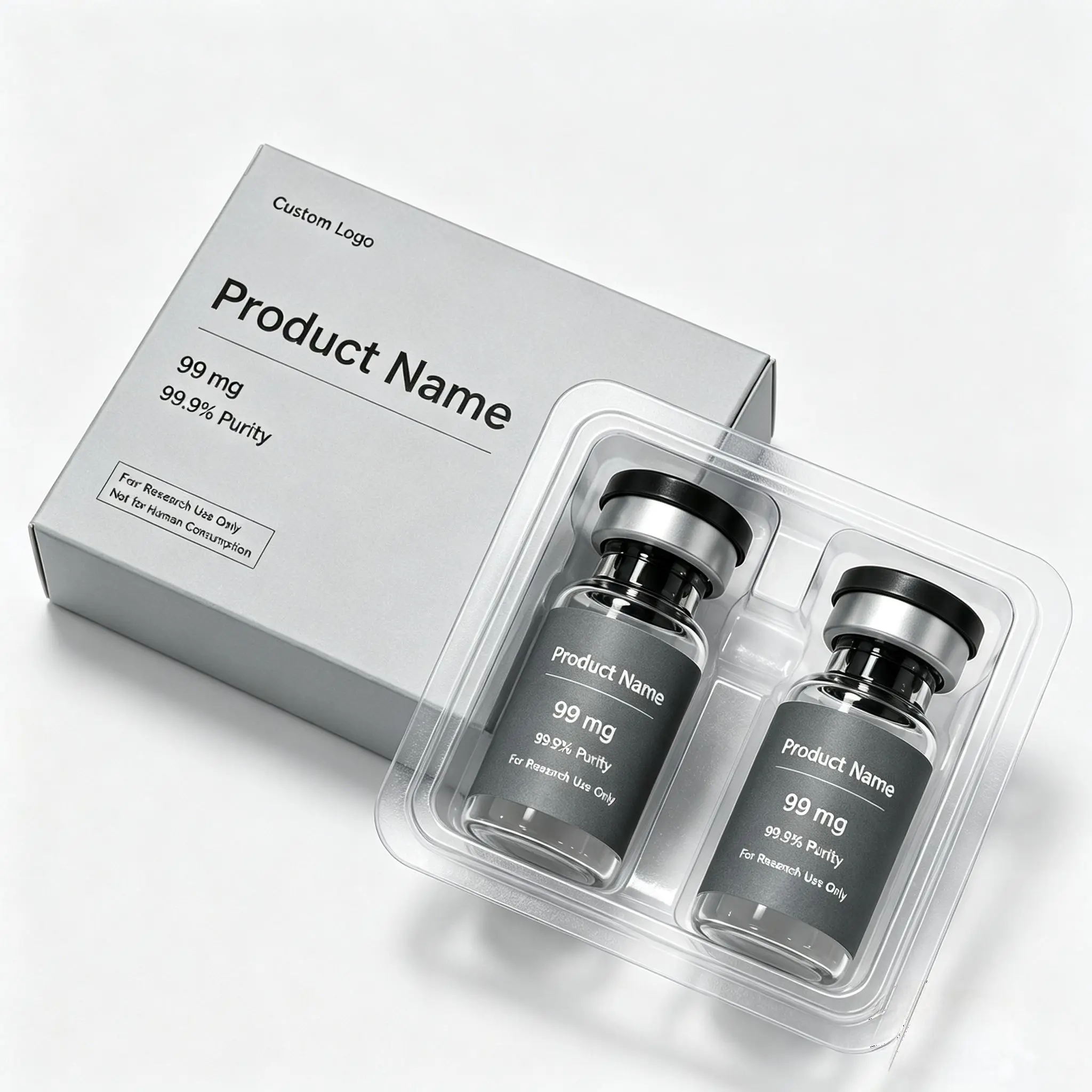 Non-toxic Vinyl Labels and Custom Peptide Decal Box Kits for 3ml 5ml 10ml Vials,Personal Care Packaging Supplies - Detail 1