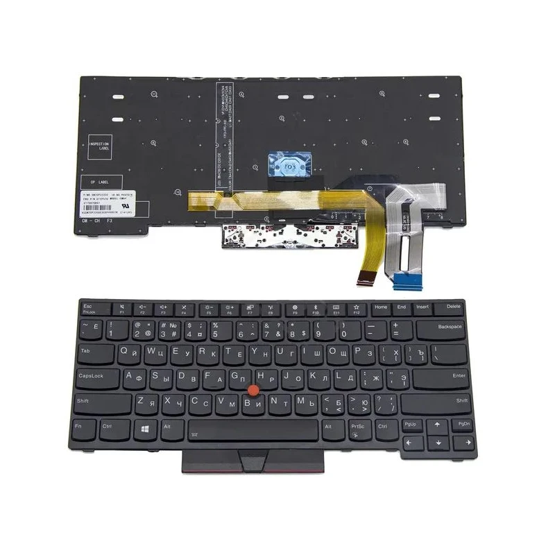 

XIN-Russian-US layout Backlit Laptop Keyboard For Lenovo Thinkpad E480 E490 T480S L480 T490 T495 L380 L390 Yoga L490 P43s E485