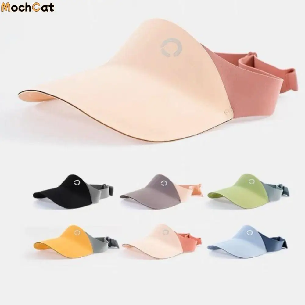 

Sweet Korean Style Seamless Sun Hat Shading Hat Anti-UV Sun Hat Summer Kid Sunhat Contrast Color Children's Empty Top Cap Girls