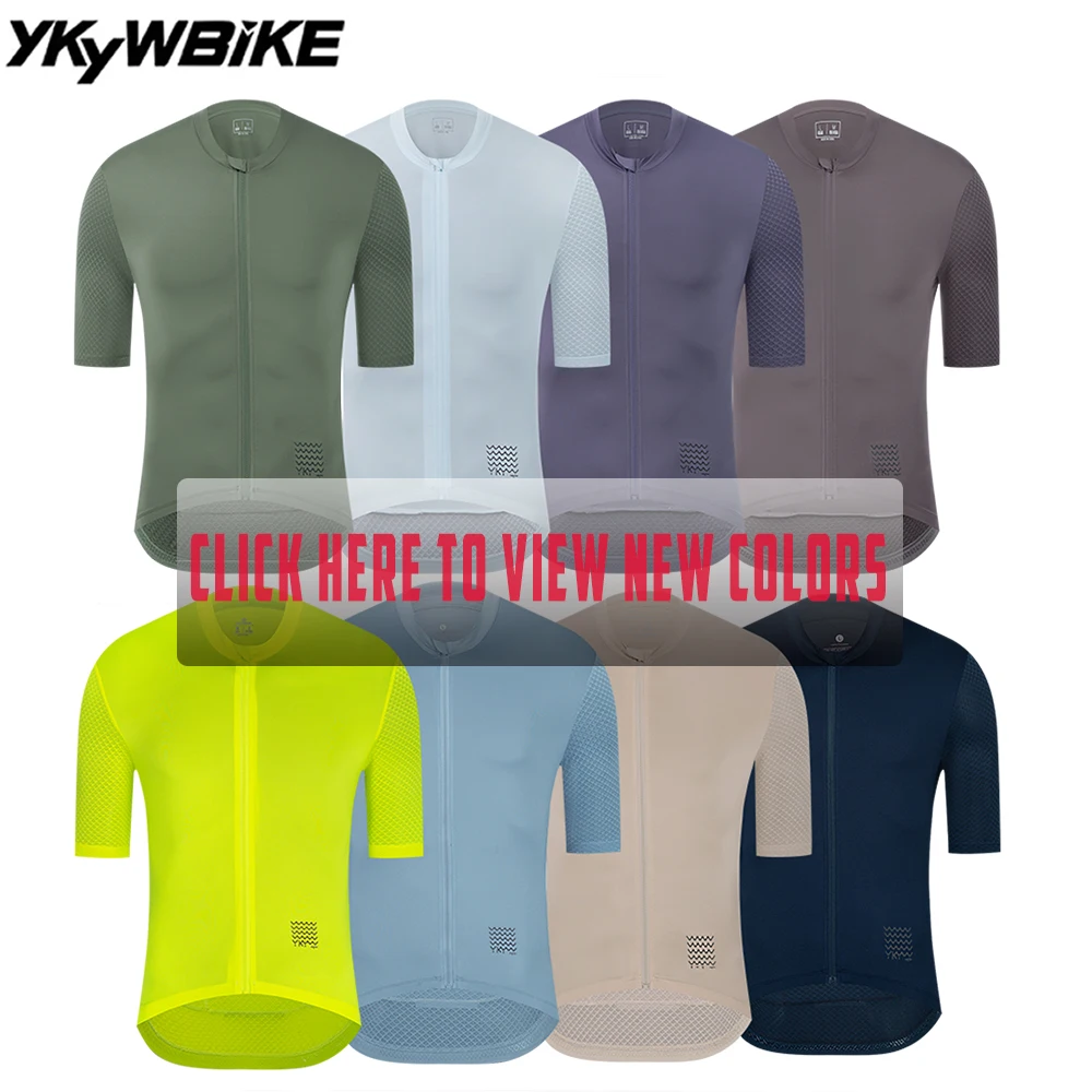 YKYWBIKE Sommer Herren Pro Radtrikot Atmungsaktive MTB Shorts Ärmel Fahrradbekleidung Taschen Mountainbike Rennrad – Detail 9