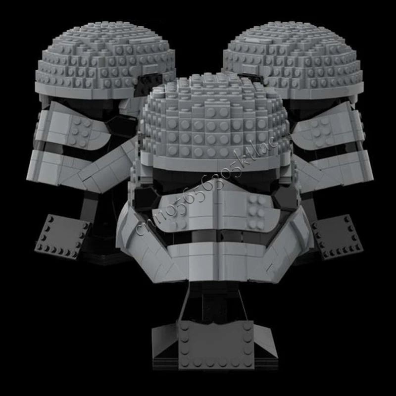 689 pièces Star Plan MOC casque personnalisé Phasma Collection MOC modèle blocs de construction Architecture éducation assemblage modèle jouets cadeaux