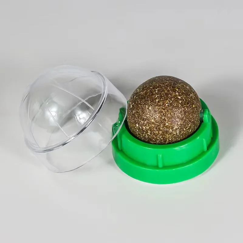 Brinquedo de Bola de Catnip Montado na Parede para Gatos com Arranhador, Petisco Digestivo de Erva para Gatos, Acessório Interativo para Brincadeiras de Animais de Estimação