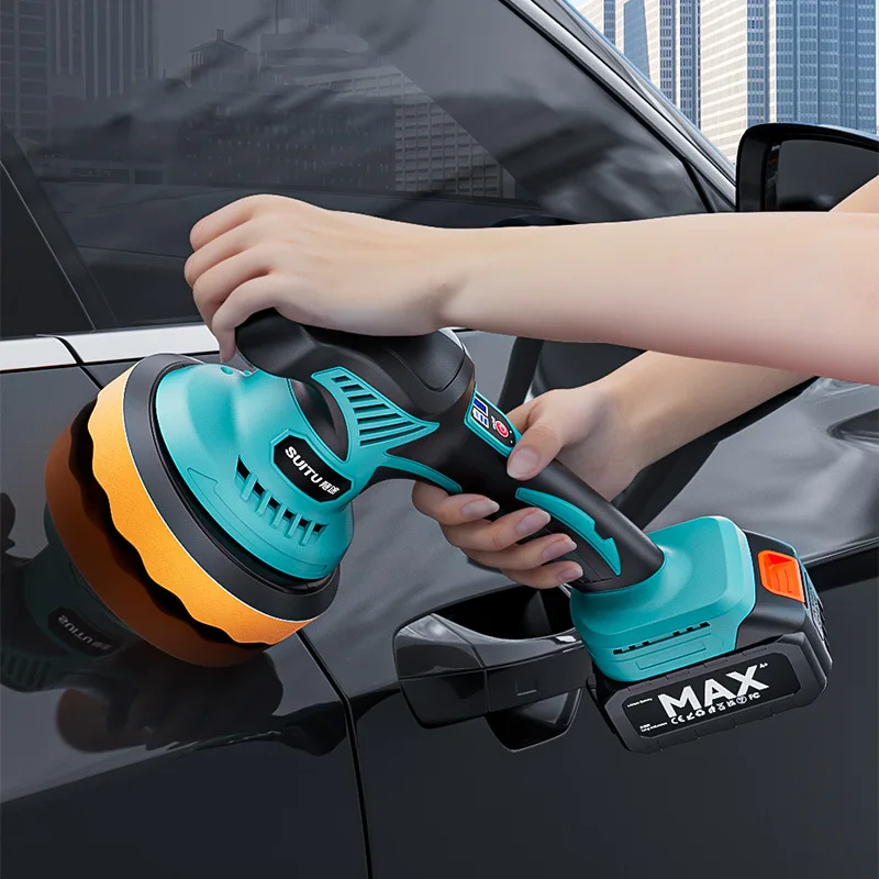 Wireless charging waxing and polishing eccentric shaft handheld grinding and dust removal machine automatic vehicle