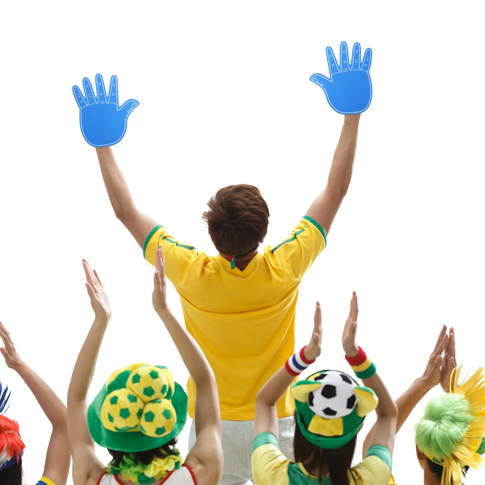 

2Pcs Cheerleading Eva Foam Giant Hand Props Lightweight Soft Flexible Fingers for Sports Events Concert Party Favor Cheering