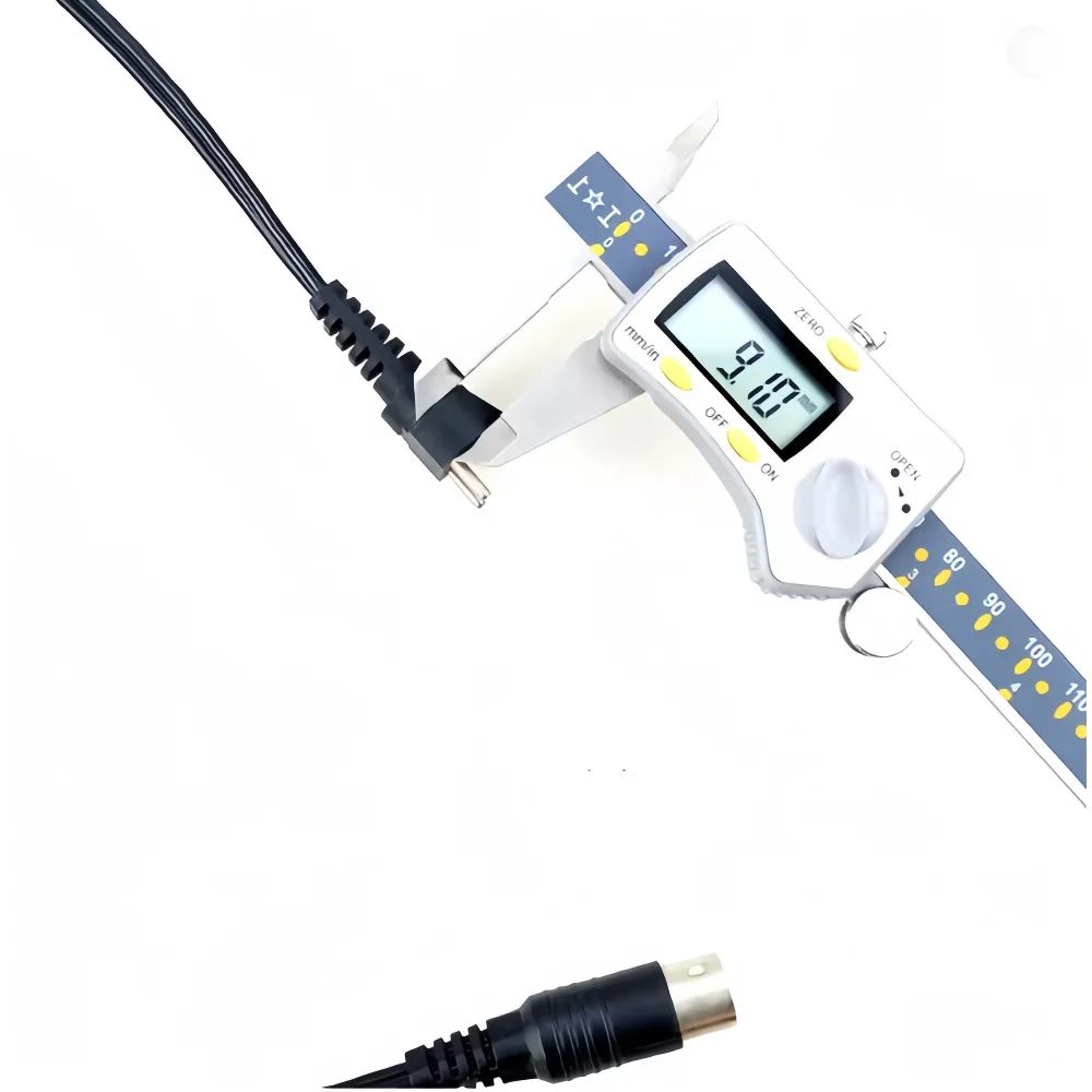 3핀 6mm 9mm 강력한 210 204 90 105L 102L 마라톤 핸드피스 전원 케이블 전기 네일 드릴 액세서리 매니큐어 기계용