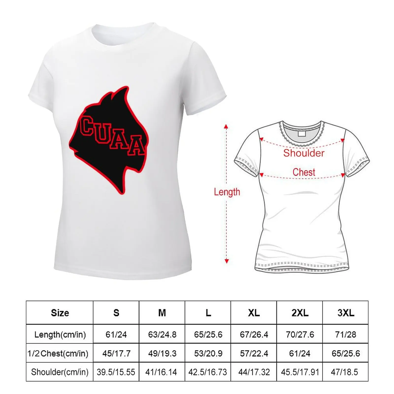 Concordia University Ann Arbor cardinals T-shirt Short sleeve tee korean fashion tshirts for Women