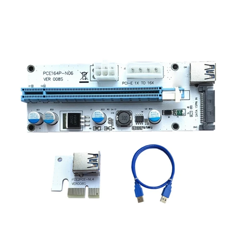 

Y1UB VER008S PCIe 1X to USB Expansion Card, Easy Installation GPU Extender