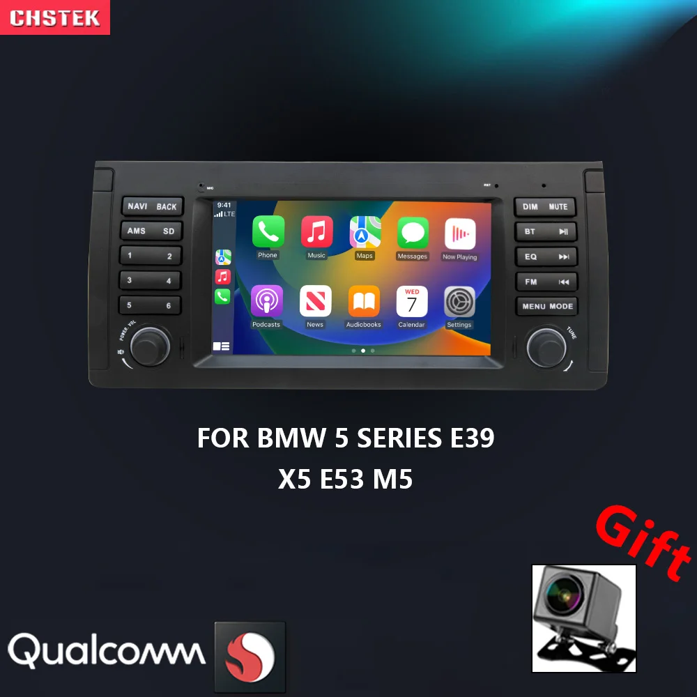 

CHSTEK Car Radio Android 13 For BMW 5 Series X5 E53 E39 M5 1995-2007 Multimedia Carplay Navigation Bluetooth WIFI 4G Auto Stereo
