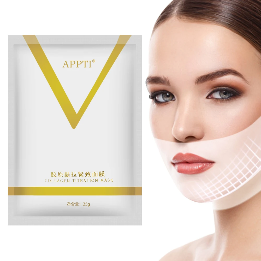 Maska wyszczuplająca do twarzy V Line Chin Up Patch 4D Reduce Double Chin Tape Neck Firming Shape Mask US BR Do Dropshipping