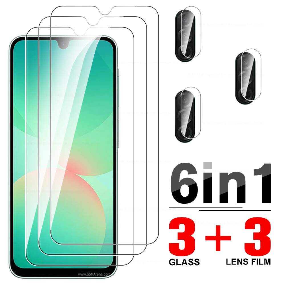 

Samsang A26 5G Camera Lens Tempered Glass 6in1 Screen Protector For Samsung Galaxy A26 Protective Glass Samsun A 26 26A 6.7Inch