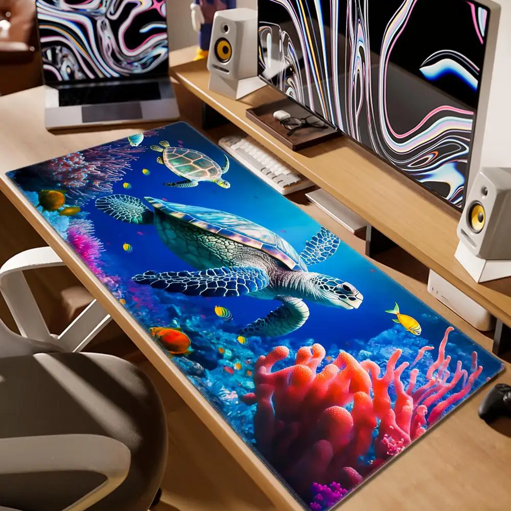 Tropical fish Sea Ocean mouse pad Large mousepad keyboard pad Rubber office Desktop Accessories Keyboard pad office Home gift