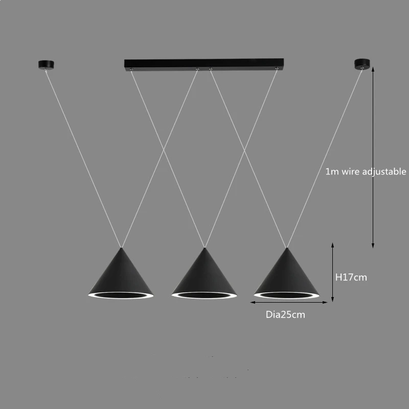 Moderne LED-hanglamp Minimalistische keukeneiland Hanglamp voor woonkamer Salon Bar Winkel Decor Eettafel Hanglamp