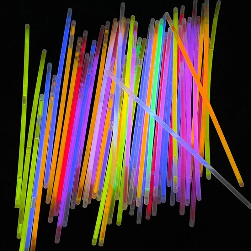 30/60/120 Stück Leuchtstäbe in zufälligen Farben, nachtleuchtende Fluoreszenzstäbe, DIY-Armband, Halskette, Fotografie-Requisiten, Partygeschenke ZYF – Detail 6