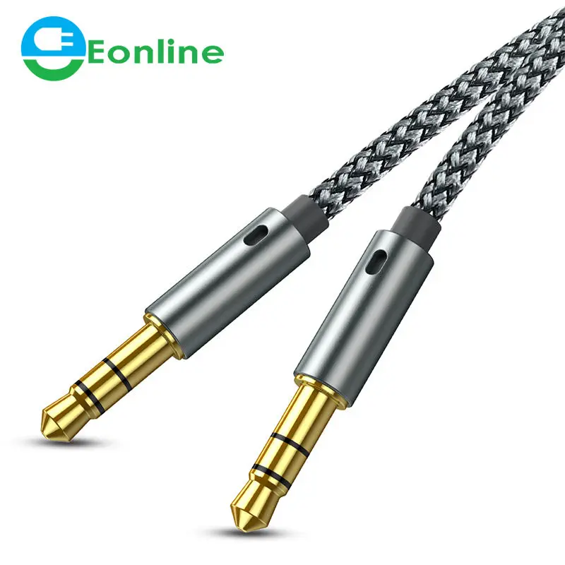 

1.2m AUX Cable Jack 3.5mm Audio Cable 3.5 mm Jack Speaker Cable for Headphone Car For Xiaomi redmi 5 4x Samsung s10 AUX Cord