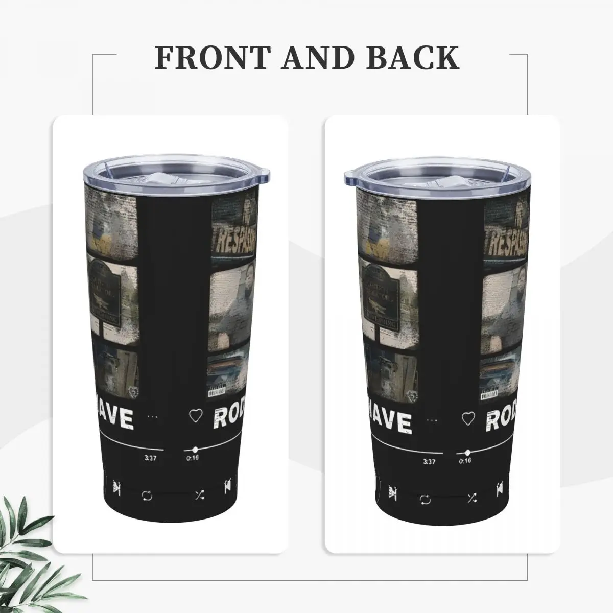 Rod Wave Rapper Tumbler Vacuum Insulated Hip Hop Tour Coffee Cups Vacuum Flask Car Mug Hot Cold Drink 20oz