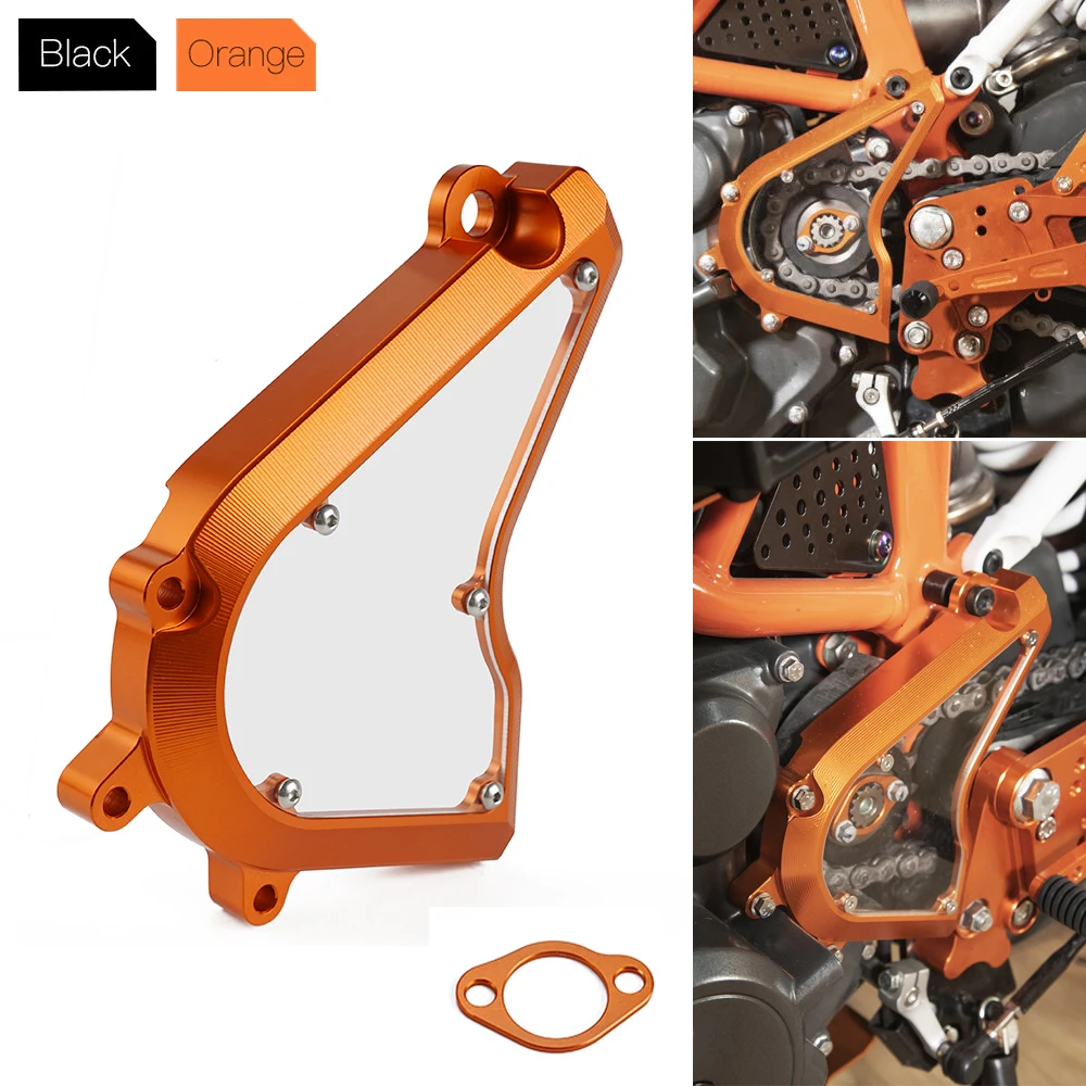 

Front Sprocket Guard Protector Cover for KTM Duke 250 2013-2023 Duke 390 Engine Chain Cover for KTM 390 Adventure 2020-2023 2024