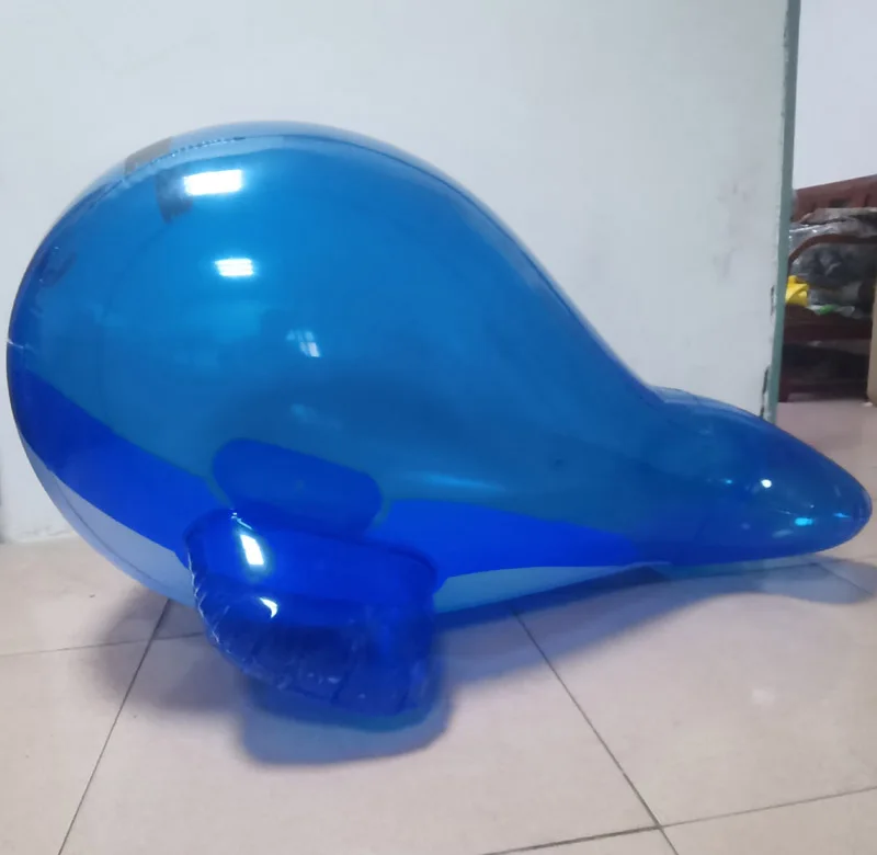 Children's Toys Cute Desgin Blue Custom PVC Inflatable Anime Whale Balloon, Vinyl Inflatable Anime Whale Air Ball