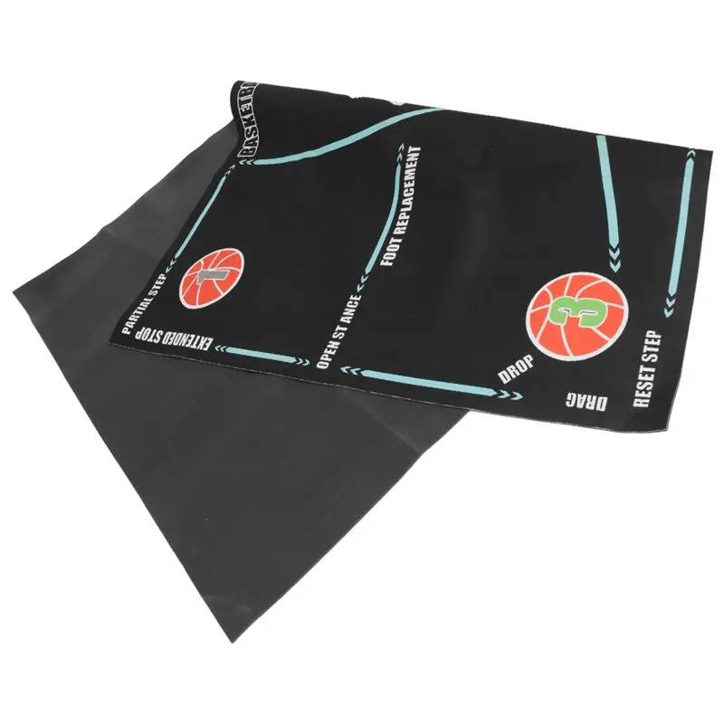 B47B-Portable Basketball Footwork Mat Portable Anti-Slip Basketball Training Mat Footwork Footstep Training Pad