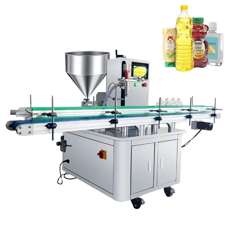 Auto Rotor Pump Filler with Core Motor for Honey Peanut Butter Chocolate Olive Oil Yogurt Lotion