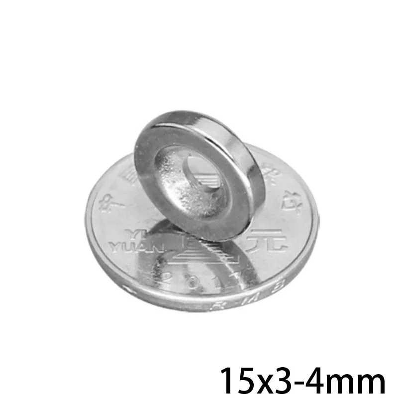 15X3-4 MM Strong Round Magnets 15X3 mm Hole 4mm Small Round Countersunk Magnets 15*3-4mm Neodymium Disc Magnet 15*3-4