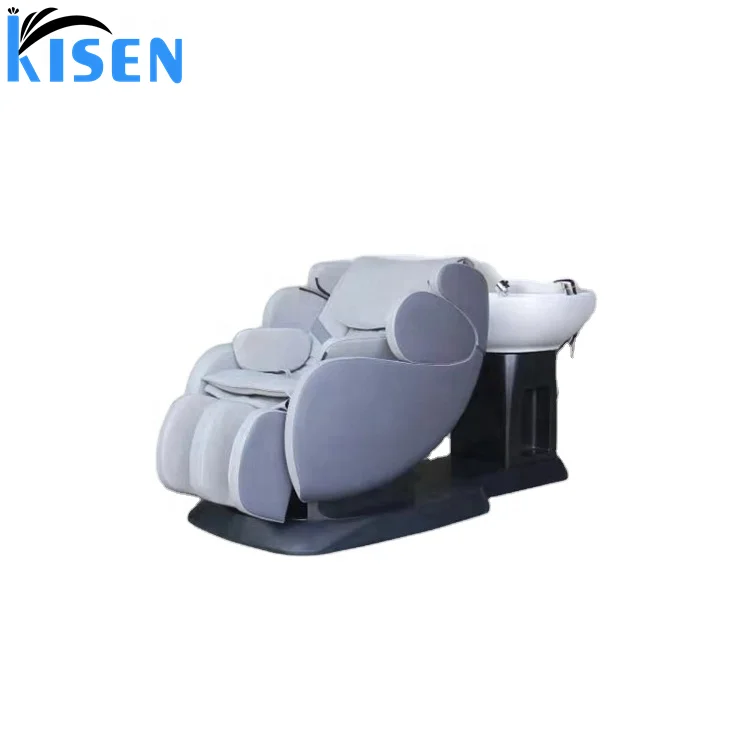 Modern  Salon Furniture  Massage Shampoo Wash Chair Shampoo Bed with Human Touch Massage for Barbershop Use