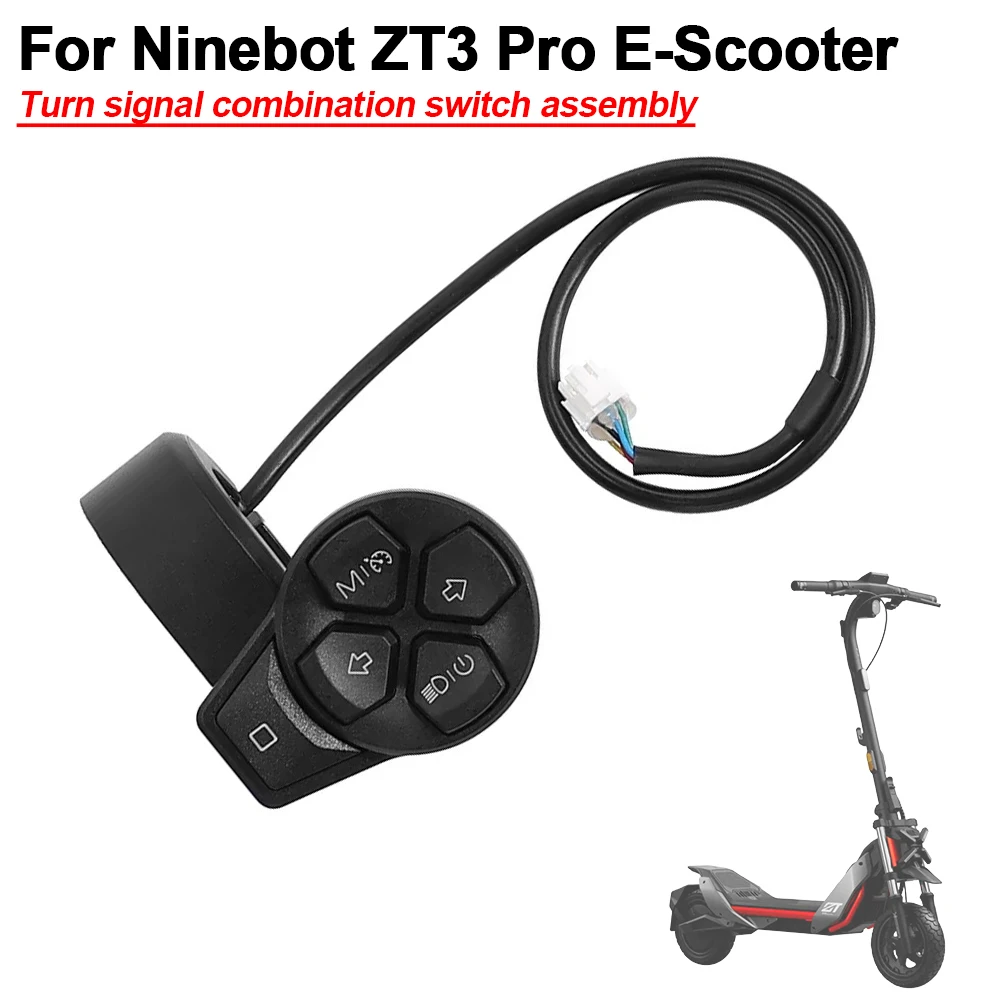 

For/Ninebot ZT3 pro Electric Scooter Turn Signal Switch Knob Combination Assembly - Essential Accessory for Scooter Customizatio