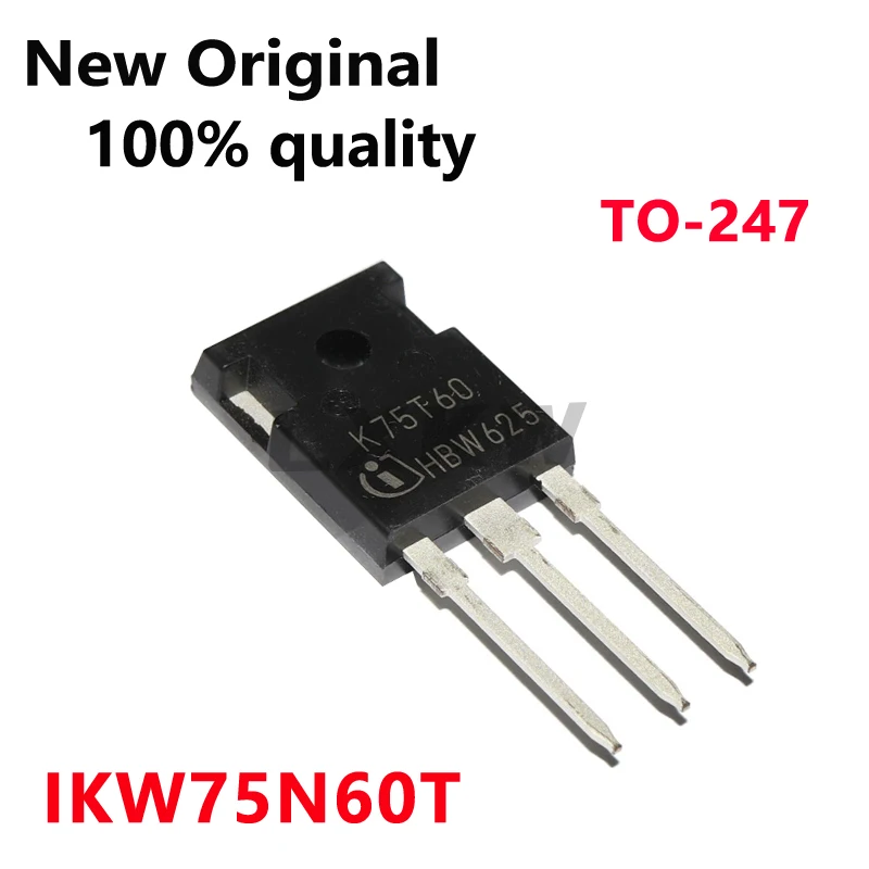 5-10/PCS New Original IKW75N60T K75T60 TO-247 600V 75A Inverter IGBT In Stock