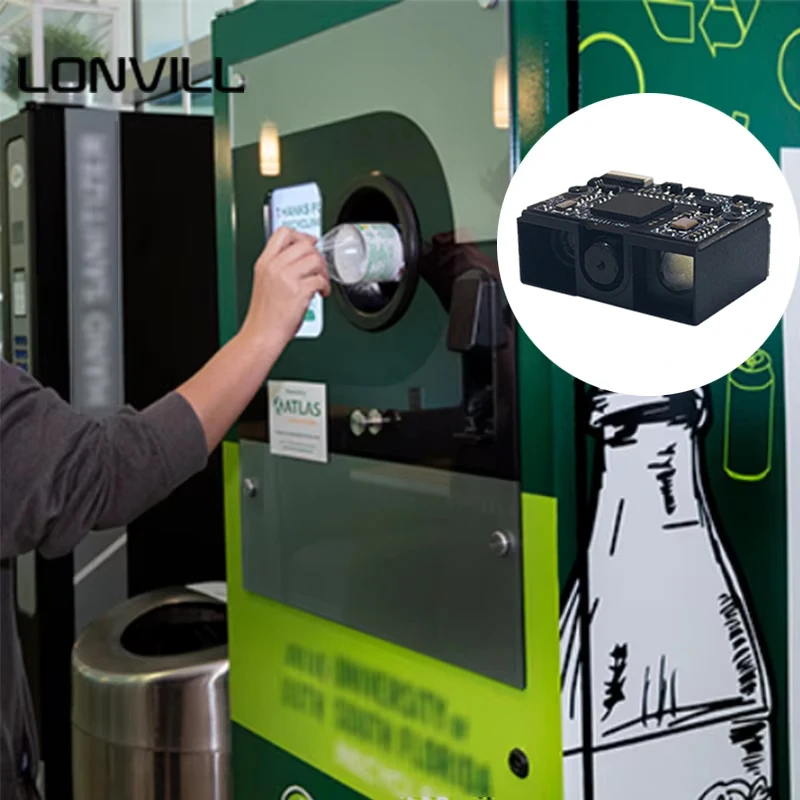 LONVILL Automatic Reverse Vending Machine 360 Scan Inventory Tracking Software Qr Code Conveyor Fixed Mount Oem Qr Scanner