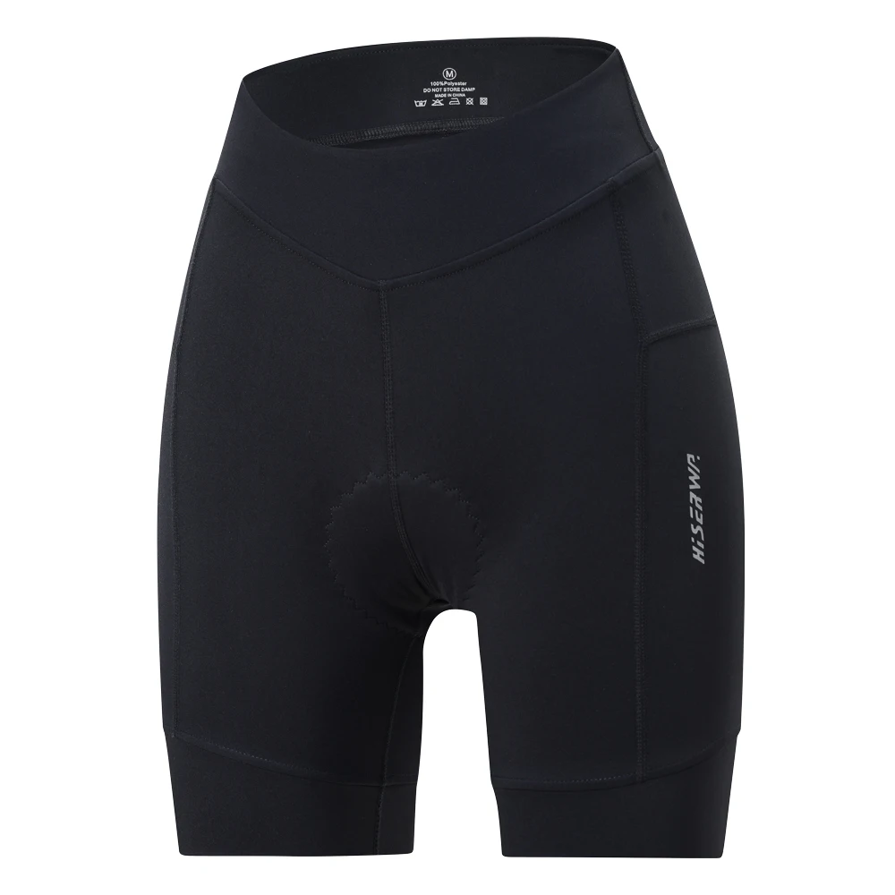 HISERWA Vrouwen Fietsbroek Zomer Ademende Fiets Onderbroek 6 Uur Schokbestendig Gewatteerde Korte MTB Road Fiets Lycra Panty