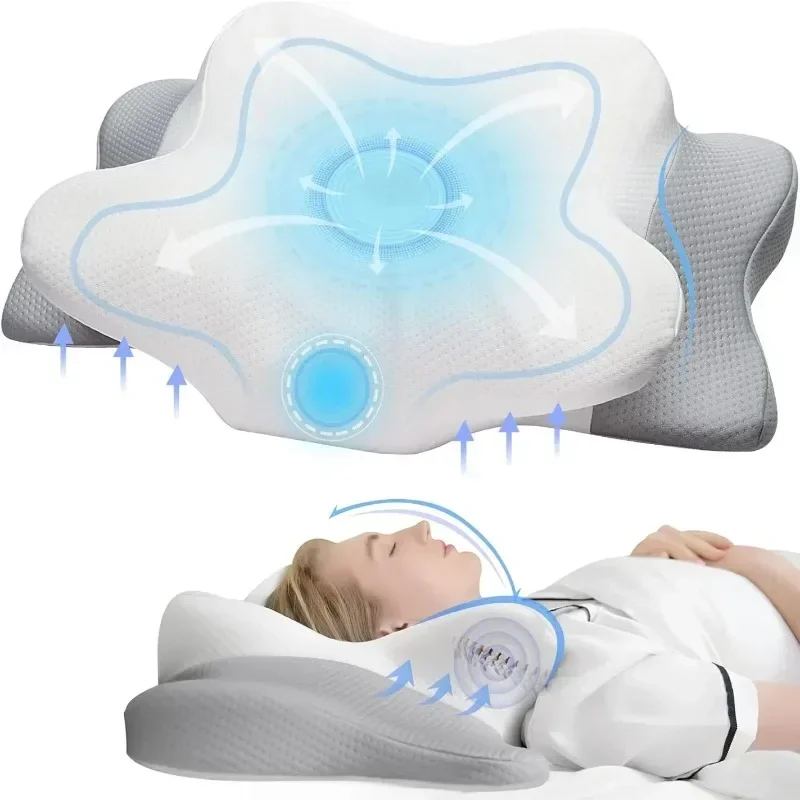 Odorless Orthopedic Pillow For Neck And Shoulder Pain Memory Foam Neck Pillow Ergonomic Sleeping Cervical Pillow