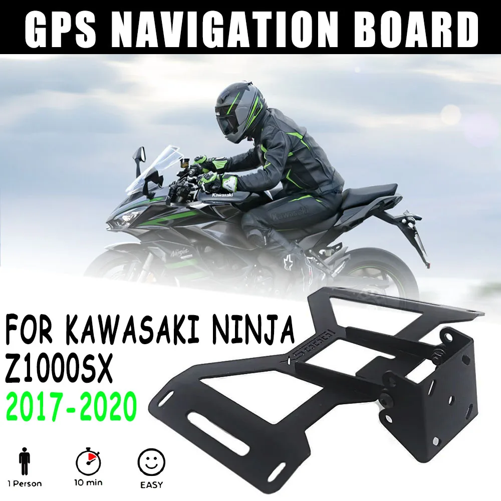 

Suitable For Kawasaki Ninja Z1000SX Motorcycle Accessories Front Windshield Phone Holder Mobile GPS Navigation Board Holder