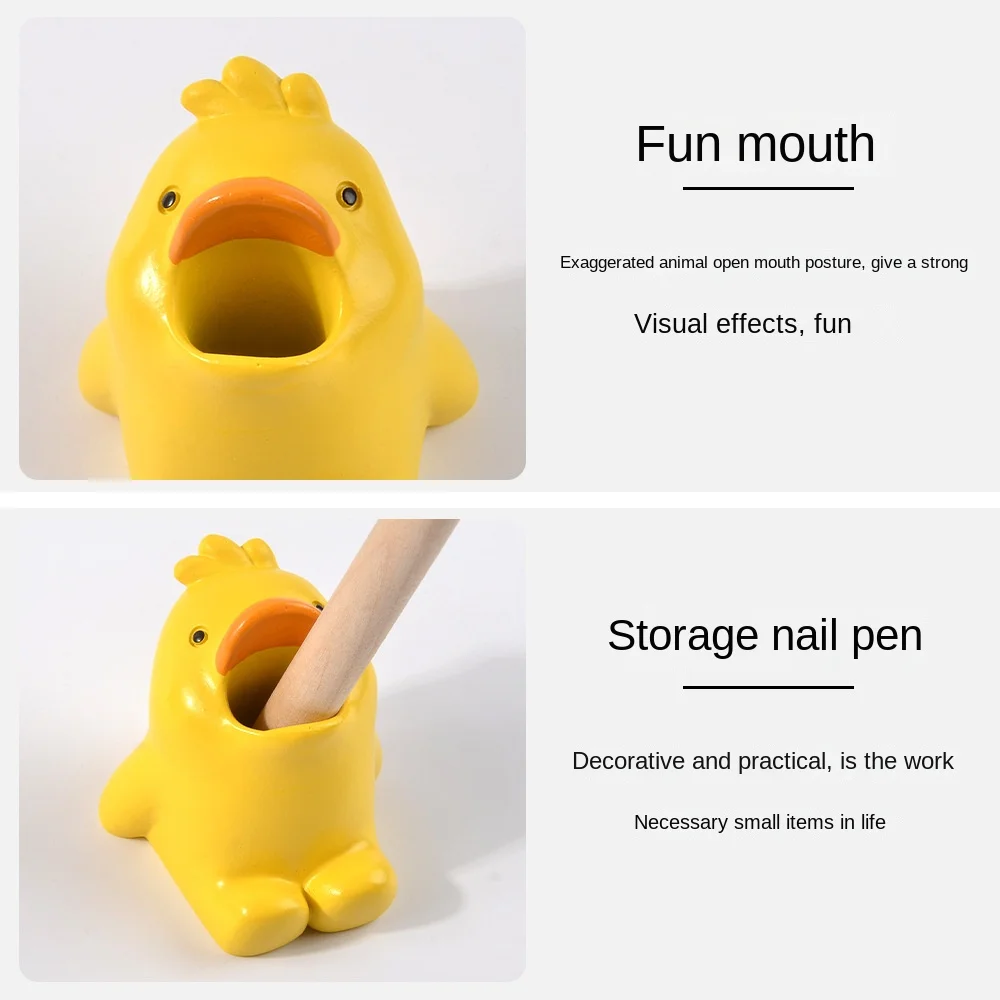 Creative Corgi Animals Pen Container Waterproof Shark Pen Pencil Holder Mini Size Duck Toothbrush Holder Makeup Brush