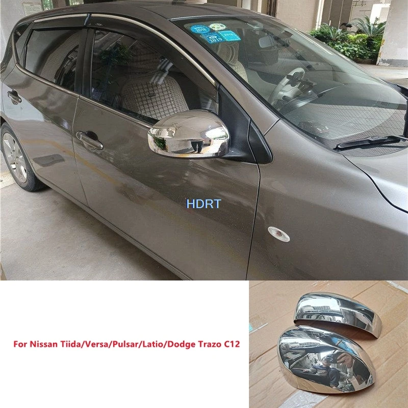 

Накладки на зеркала заднего вида в стиле Car Style для Nissan Tiida/Versa/Pulsar/Latio/Dodge Trazo C12 2011-2018